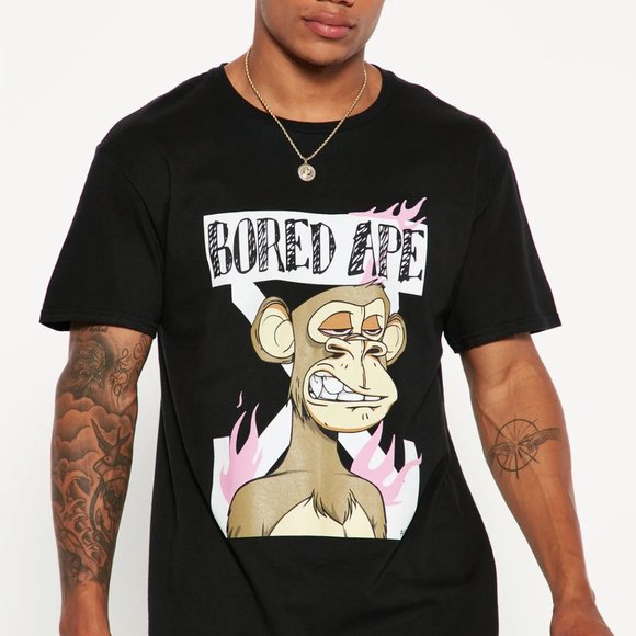 BAYC Bored Ape Short Sleeve T-Shirt Tee Men's - Picture 4 of 5